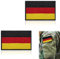 2 Stück Deutschland Flaggen Patch, 8 x 5 cm Bundeswehr Patches, Germany Flag Patch, Gestickt mit Abzeichen Klett for Military Uniform Tactical Bag Jacket Jeans Hat