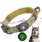 Ytanest Taktisches Hundehalsband mit Griff, Wasserdicht Airtag Halsband Weich Gepolstertes Nylon Verstellbare für Mittlere Große Hund, Armeegrün, L