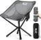 NJZ Campingstuhl 200LBS Campingstuhl Faltbar Stark Robust Leichtgewicht Klappstuhl Camping Leicht Im Freien Schnelle Einrichtung with Tragetasche Faltstuhl Camping für Garten Picknick Silber
