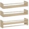 WOLTU 3er Set Kinder Bücherregal Wand, 60cm Wandregal Kinderzimmer, aus Massivholz, Hängeregal Schweberegal Kinderregal, Montessori Regal, für Bücher Spielzeug, Naturholz Farbe