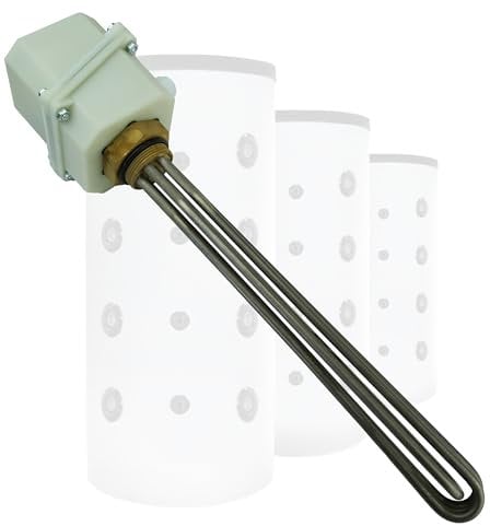 VanFlake Heizstab, Heizstab Warmwasserspeicher, Heizstab 1 1/2 Zoll, Heizpatrone Pufferspeicher 7,5kw, Heizstab Pufferspeicher, Heizelement 400V für Edelstahl und Emaillierte Wasserspeicher (7,5 kW)