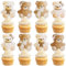Morofme Bär Cupcake Toppers 48pcs Bär Baby Dusche Kuchen Toppers Wir können bärig warten Kuchen Cupcake Topper Dekoration für Bär Thema Geburtstag Baby Dusche Geschlecht Reveal Party Supplies