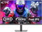 KTC Gaming Monitor 24 Zoll, 180Hz, 2K QHD 2560 x 1440p Fast IPS 1ms Monitore, G-Sync & FreeSync, HDR10 126% sRGB PC Bildschirm, Blaulicht Reduktion, VESA, HDMI 144Hz, DP 180Hz, Q24T09