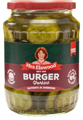 Mrs Elswood Burger Gherkins 330g