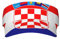 BGHEWRT Republik Kroatien Flagge Erwachsene Sonnenschutz Sportmütze Verstellbar Atmungsaktiv Visier Hut für Männer Frauen Teenager Kappe Stilvoll Bequem UV-beständig Hut Schwarz, Schwarz , One