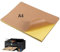 A4 Kraft Marrón Pegatinas Etiquetas Adhesivas,30 Hojas Hojas De Papel Kraft Autoadhesivo Utoadhesivas A4 Impresora dePapel Adhesivo Kraft para Etiquetas Hechas a Mano, Impresora