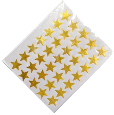 10 Bögen Award-Flash-Aufkleber, fünfzackiger Stern, Lehrer, Lob, Etikett, selbstklebend, mehrfarbig, Belohnungsaufkleber, Studenten, Gold