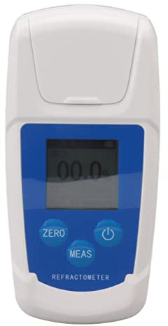 Digitales Zuckergrad-Refraktometer, 0-55% Digitales Brix-Refraktometer Hochpräzises Brix-Testgerät Zur Messung des Zuckergehalts von Fruchtsäften, Getränken, ± 0,2% Genauigkeit