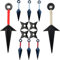 Kunai Ninja Cosplay, Requisiten Ninja Themed Kostüm, Kunststoff, Cosplay Zubehör Kunai Set, Schwarz