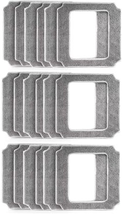 ZWFYJEWU Mop Pad,Compatible For ABIR, WD8 Window Cleaner Robot,Reusable Washable Rags For Washing Windows Glass Spare Parts,6/18 Pcs Cleaning Cloth(18pcs)