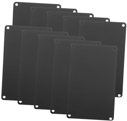 iplusmile 10pcs Aluminum Blank Nameplate Diy Sign Plates Metal Engraving Blanks for Office Hotel Door Wall Sublimation