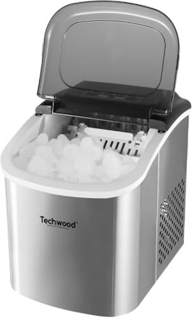 Machine à Glaçons Automatique, Production 12 kg/24h, Réservoir 1,3L, Bac 700g, Corps Inox