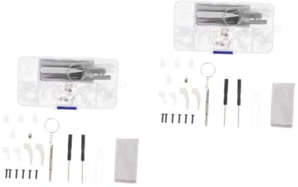 2 Ensembles Kit de Réparation de Lunettes avec Vis Outils pour de Soleil avec Boîte de Rangement Outils pour Réparations