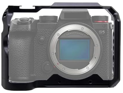 Compatibile con la gabbia for fotocamera Panasonic LUMIX S5 con supporto a fori multipli for slitta fredda for RS4 RS3 RS2 Pro
