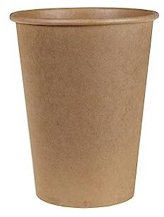 20 Gobelets en carton kraft 200 ml - Marron - Taille Unique