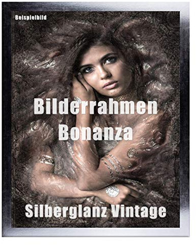 Homedecoration Bilderrahmen Bonanza Bildgröße 30 x 45 cm in Silber Vintage mit Acrylglas klar 1 mm in 52 Farben