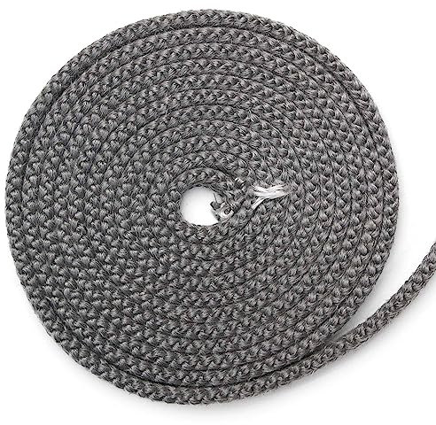 Kamindichtung 3m, ø 10x6mm Stegdichtung Flachdichtung Dichtband NICHT selbstklebend für Scheiben-Dichtung. Passend für verschiedene Oranier Kamin Modelle