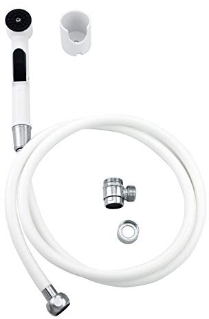Waschbeckenbrause Intimdusche UNIVERSAL mit 150 cm Schlauch und Wandhalterung weiß-chrom, 172-10