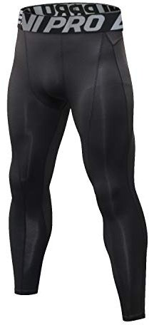 LNJLVI Kompressionshosen Herren Workout Sport-Leggings Atmungsaktiv Fitness Strumpfhosen Lange Running-Hosen(Running/Schwarz,L)