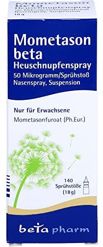 MOMETASON beta Heuschnupfenspray 50µg/Sp.140 Sp.St 18 g