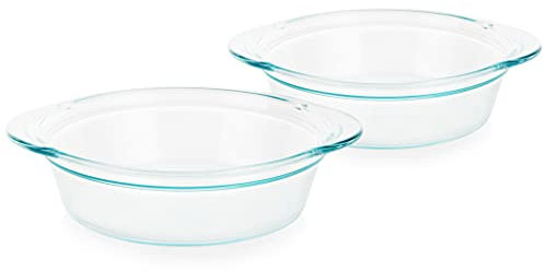 Pyrex 1143883 Deep 9.5 Round Baking Dish, Glass, Clear