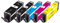 Peach C580/581 Spar Pack Druckerpatronen (BK, PBK, C, M, Y) ersetzt Canon PGI-580, CLI-581, 2078C005 für z.B. Canon Pixma TS 8350, Pixma TS 8351, PI100-356, Standard, Foto Schwarz, Cyan, Magenta,Gelb