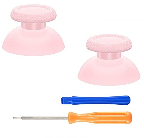eXtremeRate Analogici Ricambio per ps5 Controller,Levette Analogiche Thumbstick per ps4 Joystick-Rosa