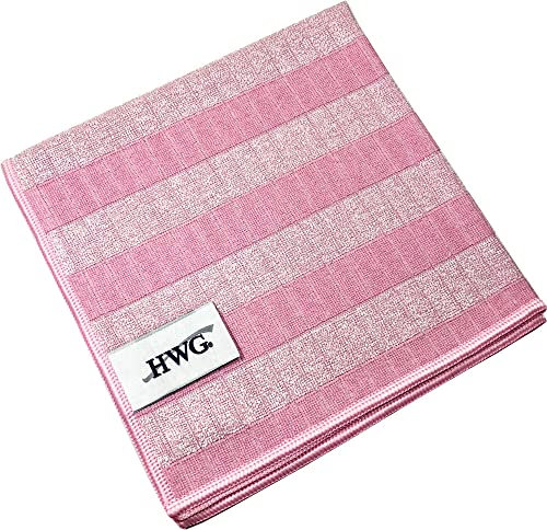 HWG® Bamboo Reinigungstuch - Ultrafeine Mikrofaser - Pink - 40x40 cm
