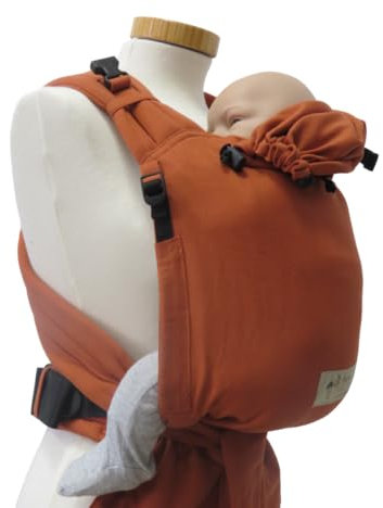 Storchenwiege Babytrage, für Babys ab Geburt, von 3,5kg bis 15 kg, Oeko Tex (Terra)