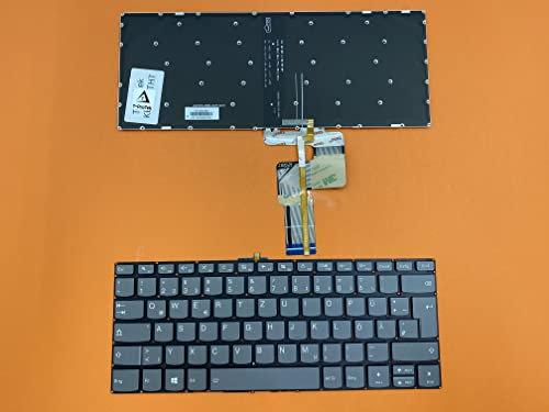 T-ProTek DEUTSCHE-Tastatur Keyboard kompatibel für Lenovo Yoga 520-14IKB (80X8/80YM)