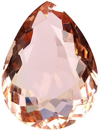 Wunderschöner brasilianischer brauner rosa Topas, 37 Karat, glänzender Edelstein im Birnenschliff, S, Edelstein, Brazilian-Topaz