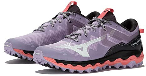 Mizuno Unisex Wave Mujin 9 Traillaufschuh, Pastel Lilac/White/Sun Kissed Coral, 41 EU