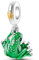 Streetculture FROSCH Prinz Prinzessin Märchen - Charm 925 Silber Bettelarmband Anhänger Schmuck Geschenk Sterlingsilber