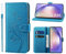 KRAFTCARE Handyhülle für Samsung Galaxy A54 5G Hülle, für A54 Hülle mit Kartenfach Geld Slot Ständer Magnetic Closure, Flip Case Leder Schutzhülle Tasche Handyhülle für Samsung A54 5G Hülle, Blau