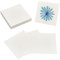 AHANDMAKER Papel de pintura al óleo blanco, papel de dibujo cuadrado portátil de 3.9 pulgadas, papel de arte rasgable para medios secos pastel al óleo, uso por principiantes, artistas y especialistas