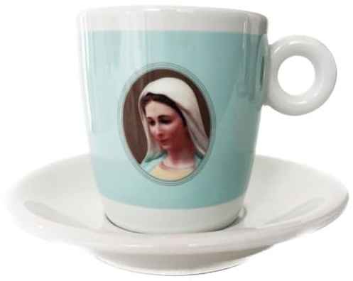 INPETTO - Cappuccinotasse mit Untertasse - Porzellan - Farbe: hellblau