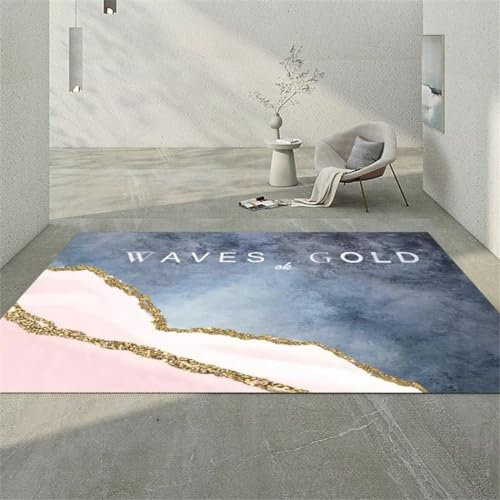 GX-YJX Alfombra Infantil Lavable En Lavadora Rosado 50X80Cm