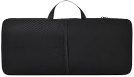 NUENSS-ROR Wireless Keyboard Mouse Sleeve Travel Case,for Logitech Mk345 Wireless Keyboard,Mouse Storage and Cable Storage Pouch,Soft Neoprene Dust and water resistant bag(Black)