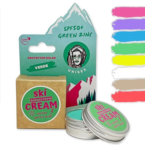 Barreltopia Sonnencreme Skifahren SPF 50+ – Sonnencreme Ski mit Zinkoxid – Sun Stick & Kälteschutzcreme für Gesicht – Winter & Gebirge Sonnenschutz