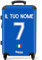NoBoringSuitcases.com Reisekoffer Personalisiert, Koffer Groß, Hartschalenkoffer, TSA, Reisekoffer mit Rollen Groß, Rollkoffer, Koffer Mittelgroß (EM 2024 - Heimtrikot Italien - Blau, 67 cm - 72 L)