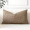 Artscope 1er Set Kissenbezug Einfarbig Wurfkissenbezug Leinen Kissenbezüge 40x60cm Moderne Dekokissen Kissenhülle Set Kissen Fall für Sofa Schlafzimmer Zuhause Dekor, Braun