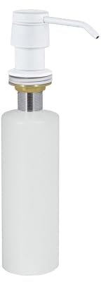 Tres 13474110BM Cocina Dispensador de Jabón Empotrado a Encimera Color Blanco Mate