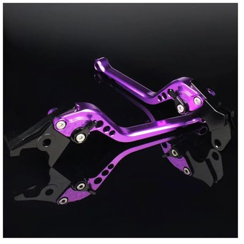 Motorrad Kupplungshebel Für Aprilia Für RX125 Für SX125 RX SX 125 2021 2022 2023 Motorrad Einstellbare Bremse Kupplung Hebel Zubehör Bremshebel(Purple)