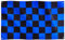 Bandiera a scacchi Runesol blu e nera, 91x152 cm, 3 piedi x 5 piedi, bandiera a scacchi, bandiere da corsa a scacchi, bandiera a scacchi, bandiera a scacchi F1, decorazioni per feste in auto