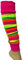 ANZEE Kids Stripe Leg Warmers Stay Warm & Stylish Girls Knitted Ankle Children Legwarmer for Book Week Christmas School Dance Party Wear Sports Yoga Accessories (Rainbow, One Size)