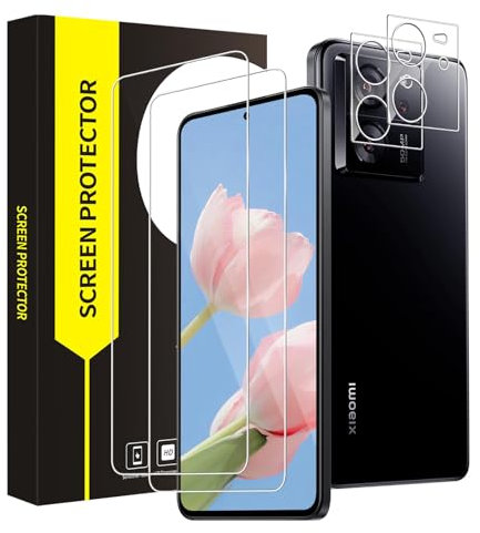 VSEER 2 Stück Schutzfolie für Panzerglas für Xiaomi 13T/13T Pro 5G, 2.5D Kante Anti-Kratzer Anti-Bläschen Xiaomi 13T 5G Schutzglas, Ultra-HD Hohe Empfindlichkeit Xiaomi 13T Pro Panzer Schutz Glas