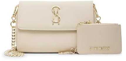 STEVE MADDEN Carina-B Geldbörse Crossbody mit Beutel Geschenkset, Sand