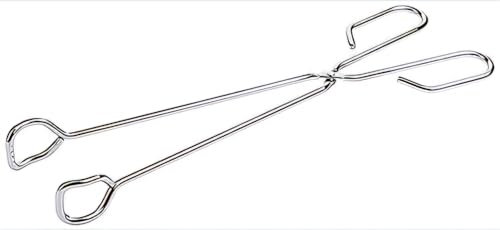 Zange Grillzange aus Edelstahl – Profi-Grillzange mit geriffelten Greifflächen (35 cm)