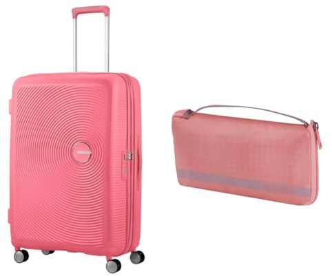 American tourister Soundbox Maleta rígida 77 cm Grande Rosa con Funda para Equipaje L, Pink/Mauve