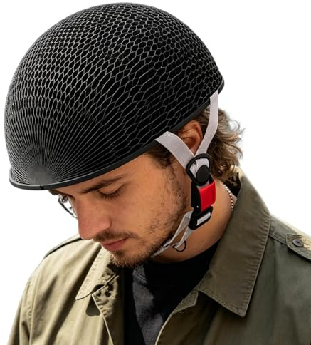 Casco da Bici per Adulti - Casco Pieghevole in Carta Traspirante | Caschi Per Adulti Con Cinturino Sottogola Regolabile - Per Bicicletta Strada Ciclismo All'Aperto Spiaggia Escursionismo Pendolarismo